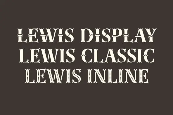 Lewis Lettering Lewis Font - YouWorkForThem