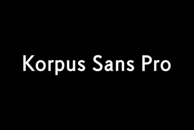 Korpus Sans Pro
