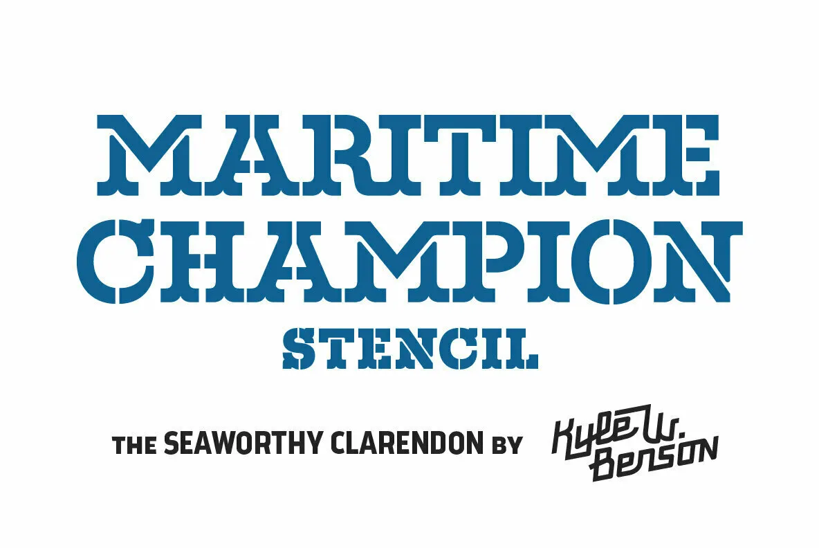 Maritime Champion Stencil