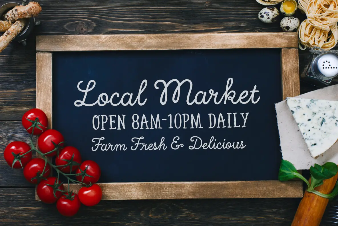 Local Market Font - YouWorkForThem