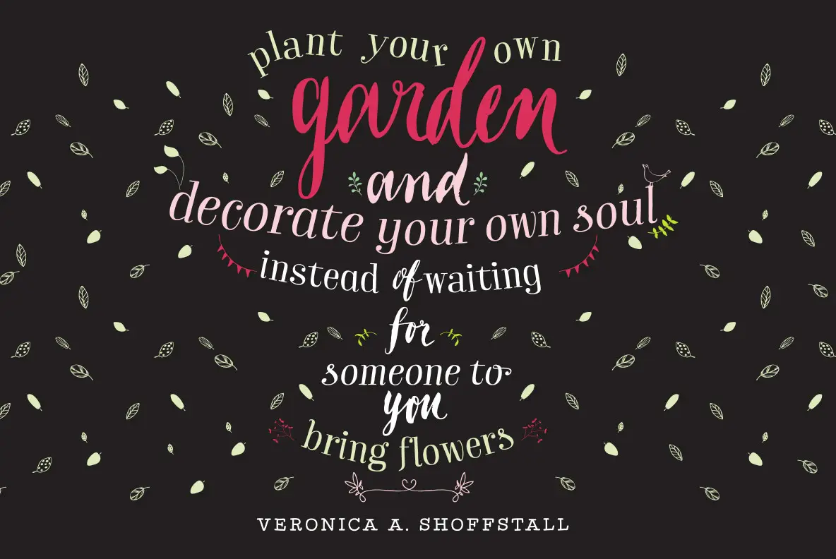 Garden Font - YouWorkForThem