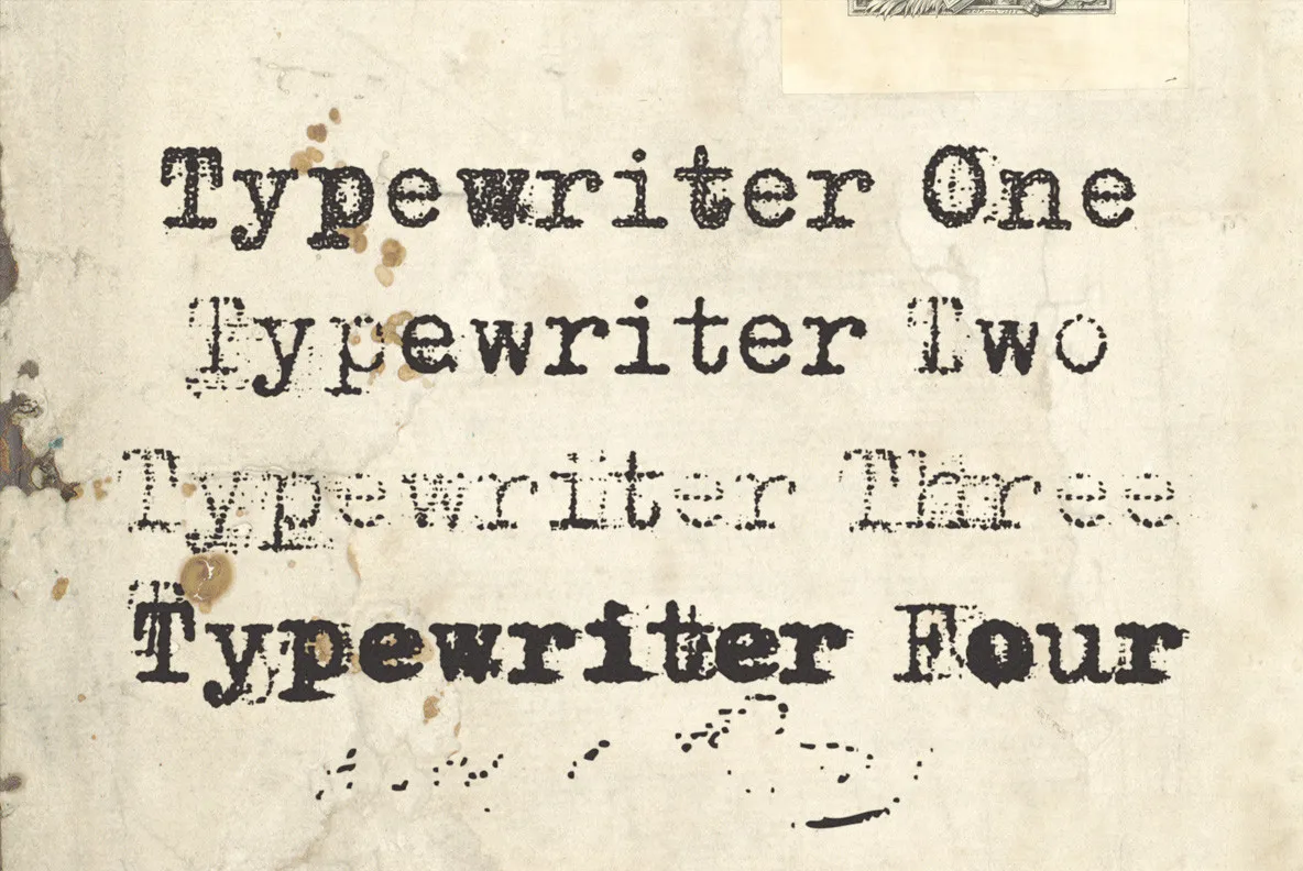 Grandpas Typewriter Font - YouWorkForThem