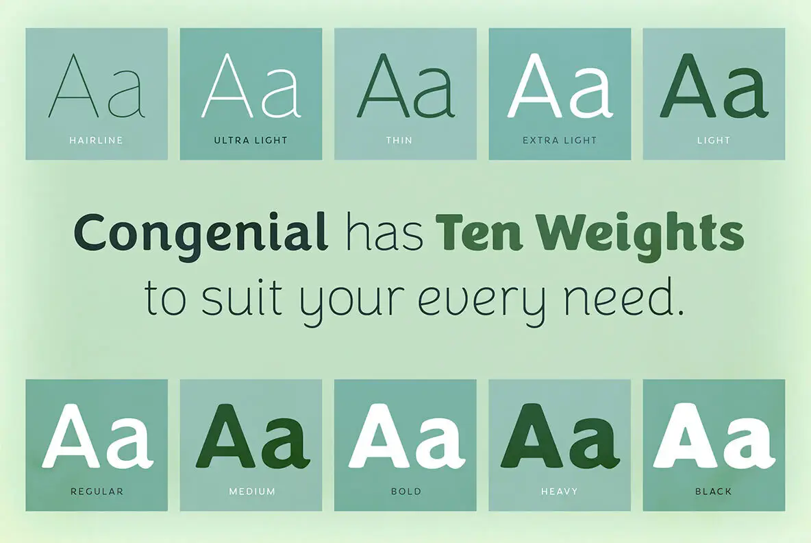 Congenial Example Congenial Font - FontPath