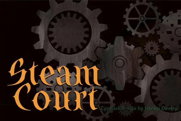 SteamCourt Font