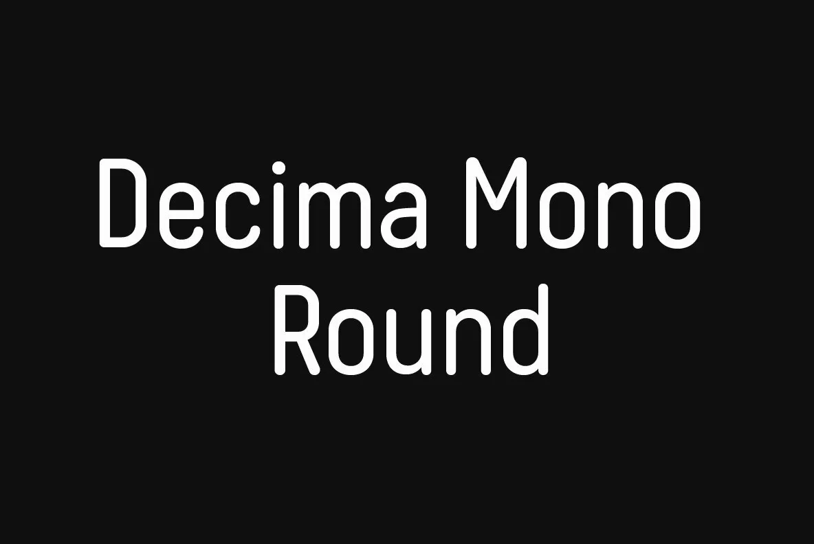 Decima Mono Pro Font, Webfont & Desktop