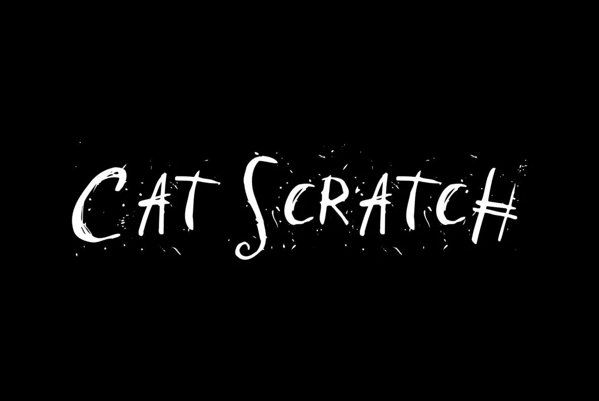 Cat Scratch Font - YouWorkForThem
