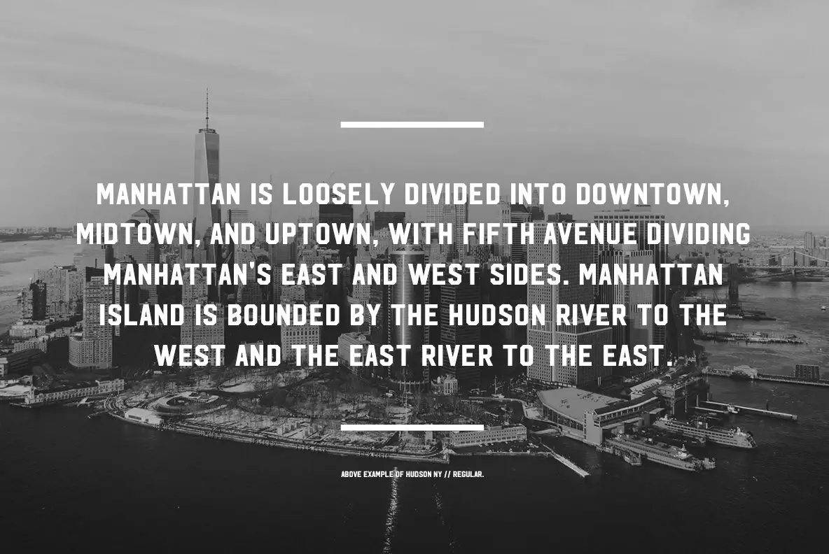 Hudson NY Font YouWorkForThem