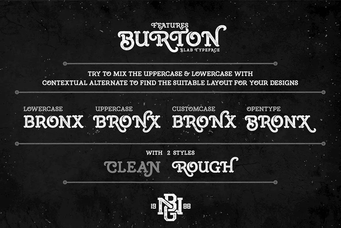 Burton Slab Font - YouWorkForThem