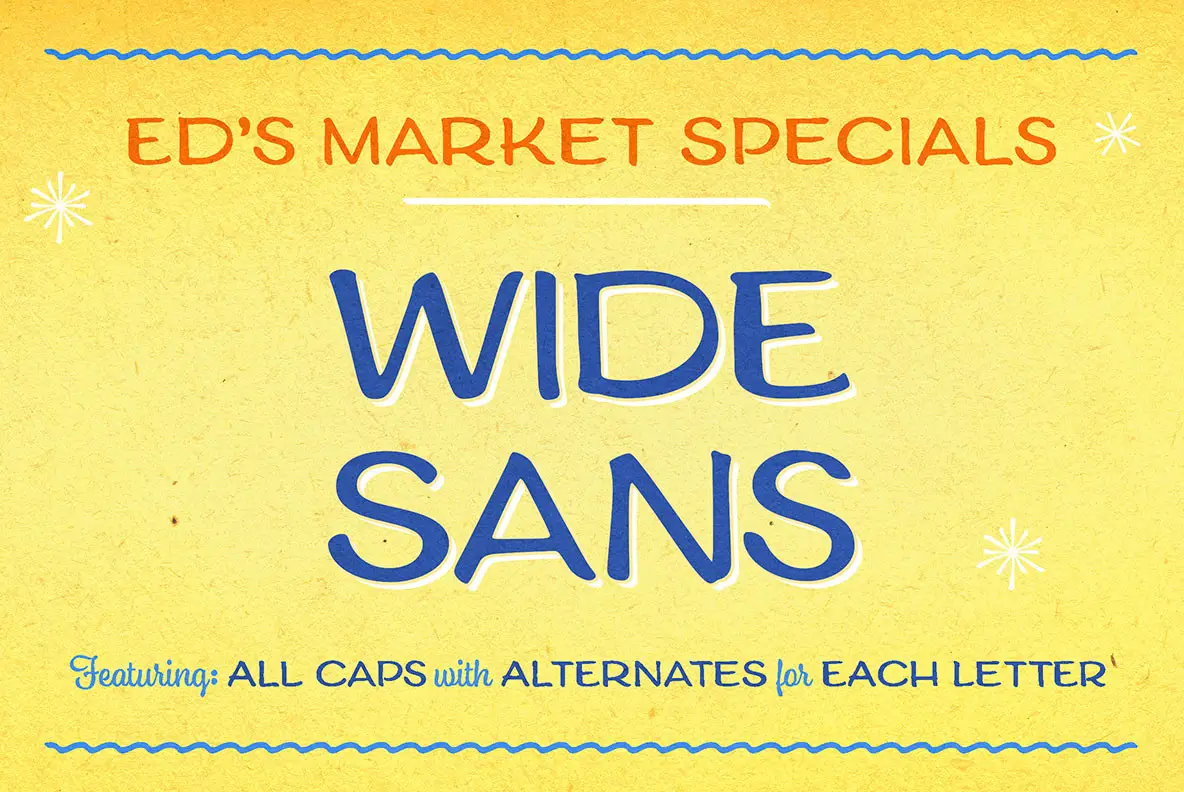 Eds Market Collection Font YouWorkForThem