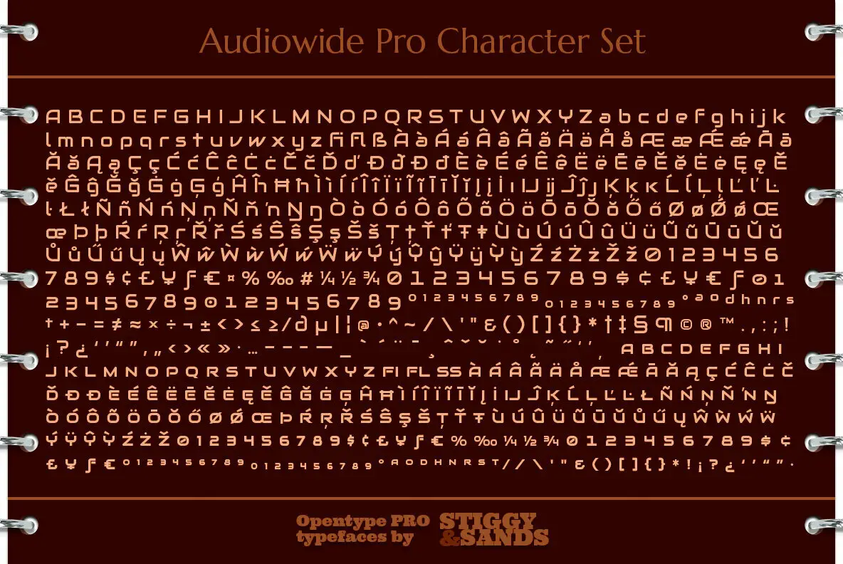 Audiowide Pro Font - Fontpath