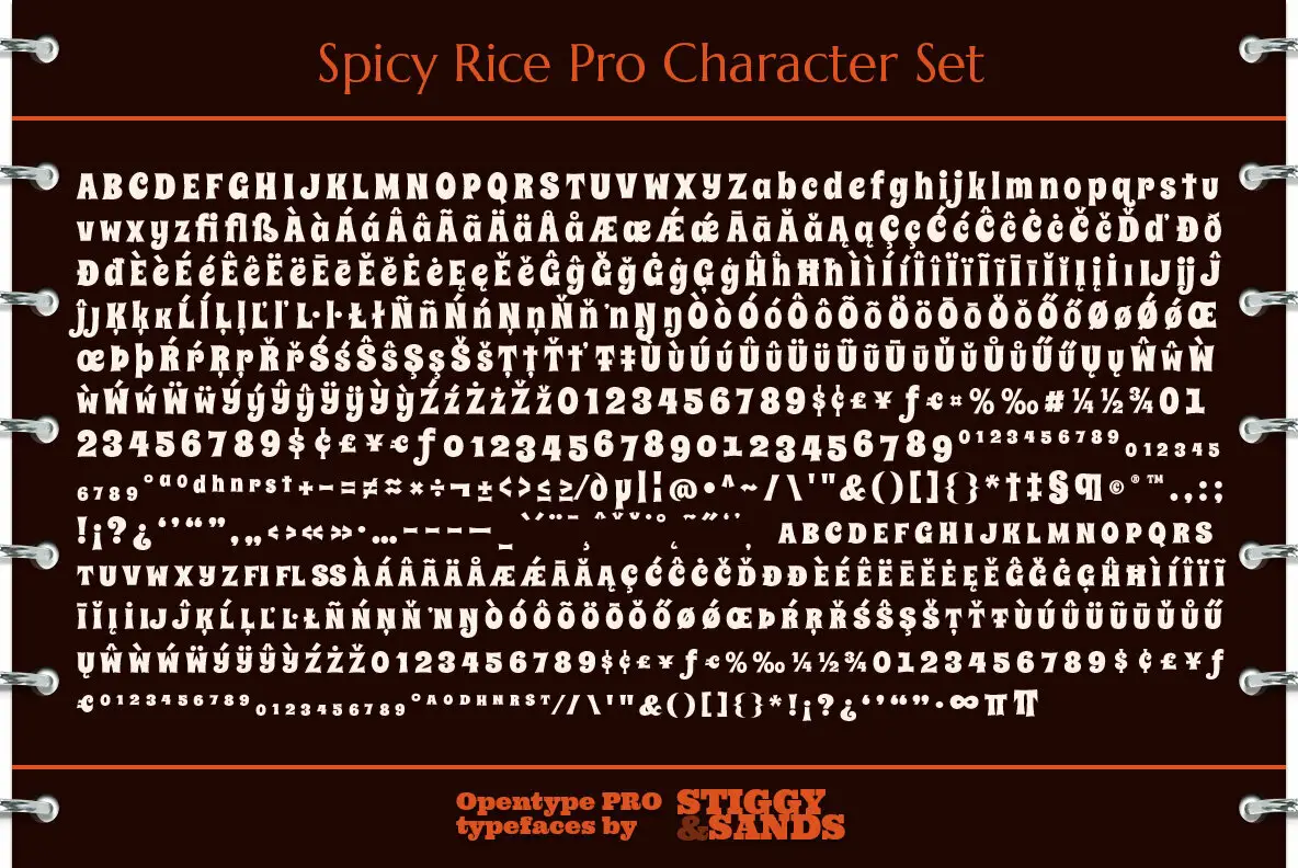 Spicy Rice Pro Font FontPath