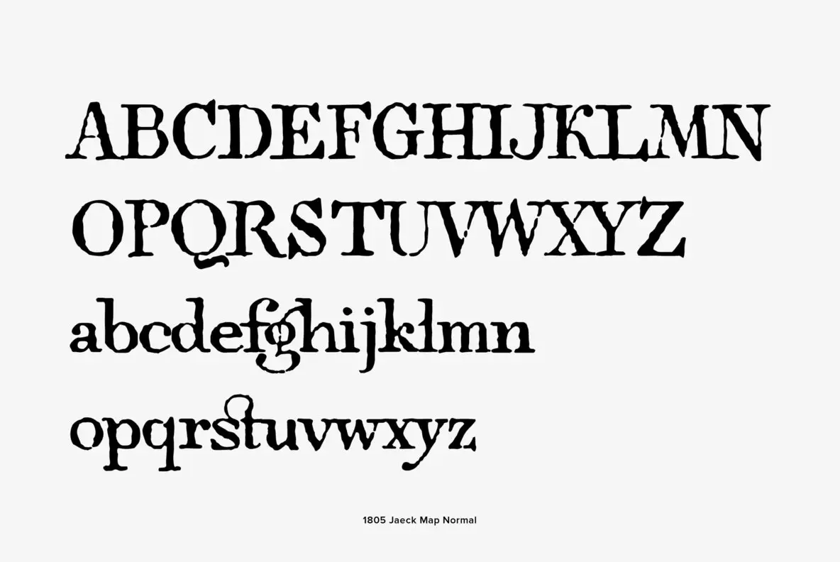1805 Jaeck Map Font - Fontpath