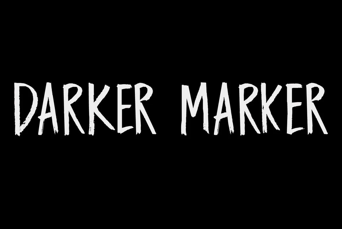 Darker Marker Font - YouWorkForThem