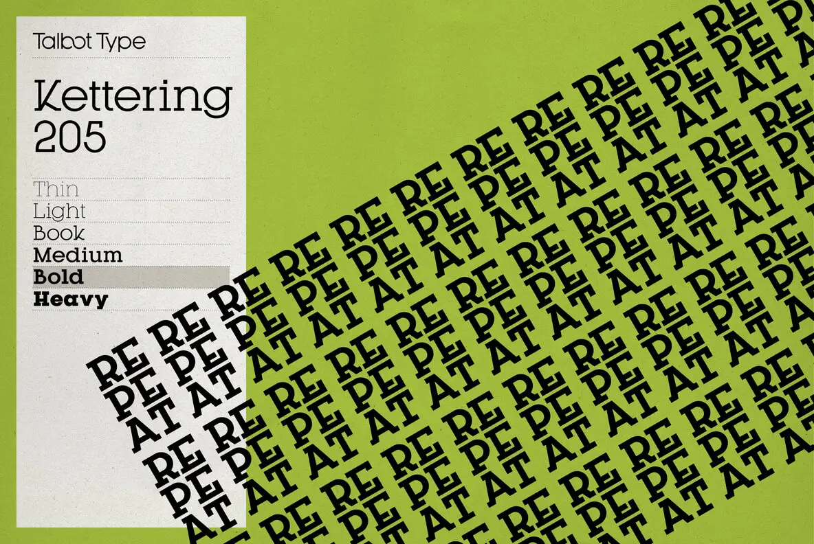 Kettering 205 Font - Fontpath