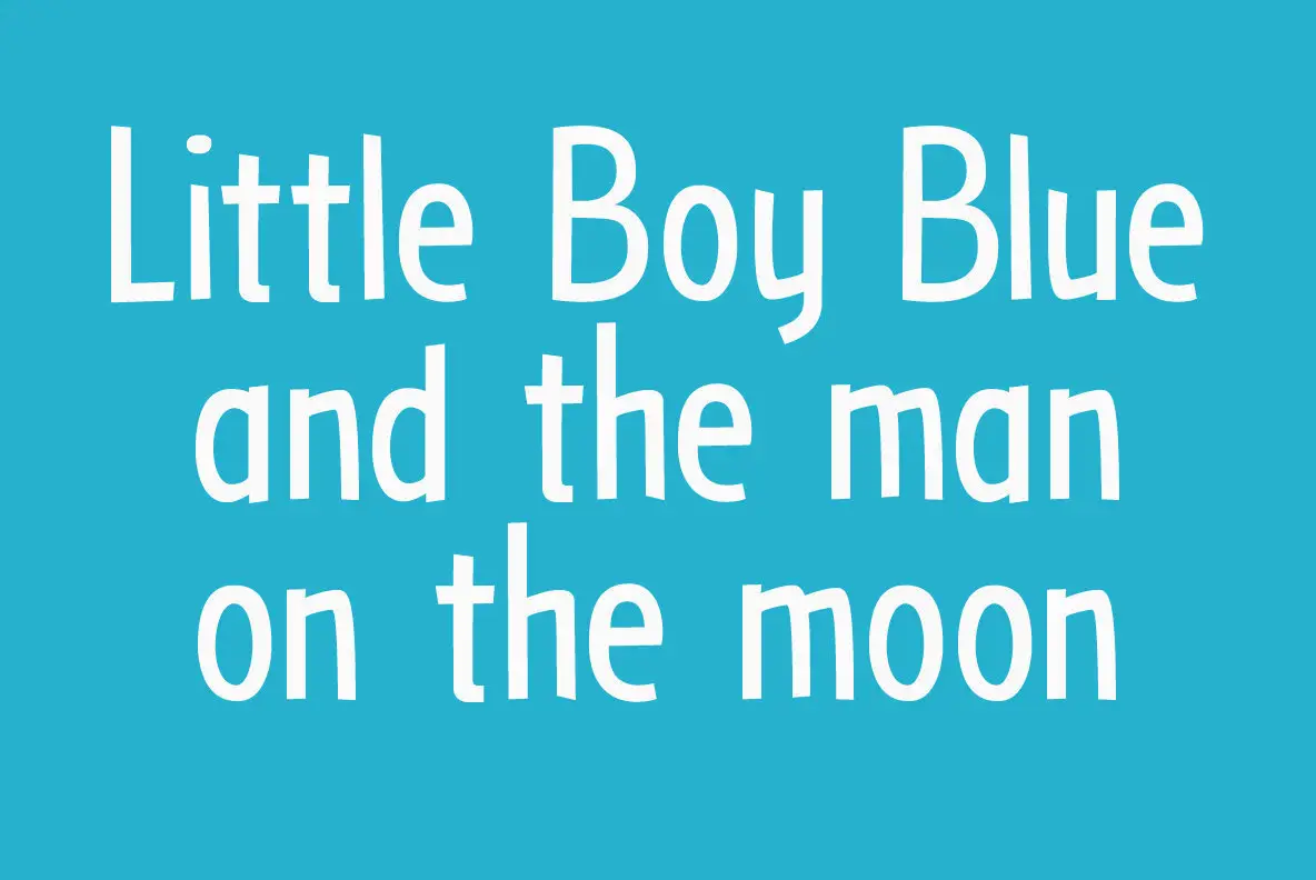 Little Boy Blue Font YouWorkForThem
