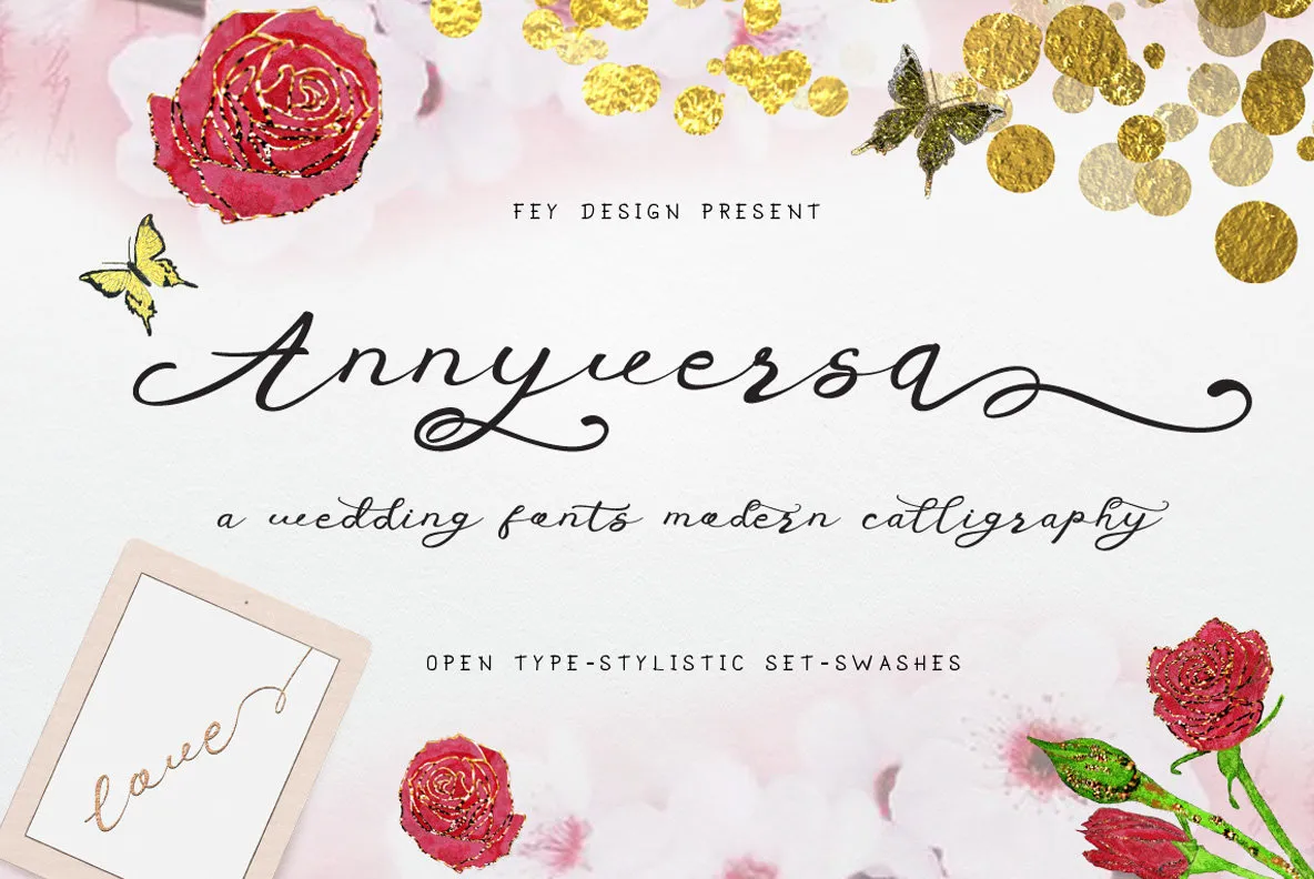 Anniversa - Wedding Font