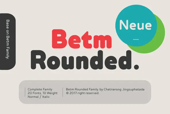 Betm Rounded Font