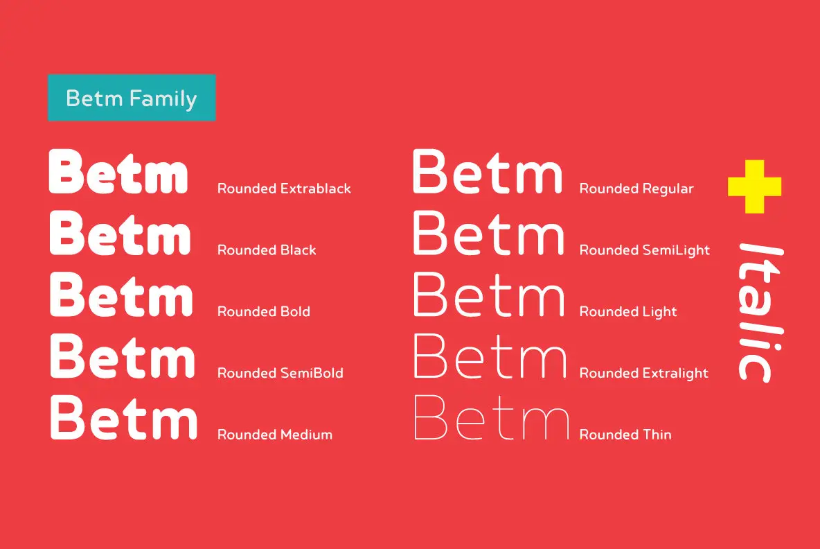 Betm Rounded Font - Fontpath