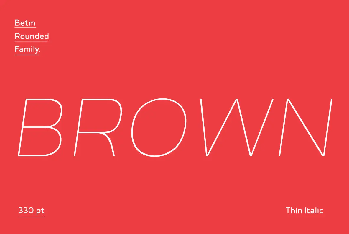 Betm Rounded Font - FontPath