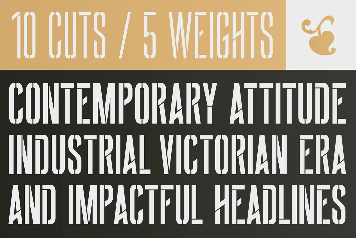 BIG Stencil Font - YouWorkForThem
