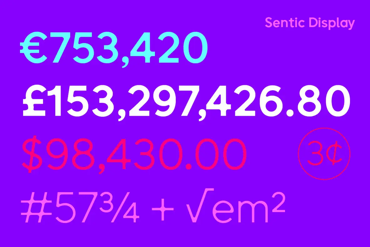 Sentic Light Sentic Font - YouWorkForThem