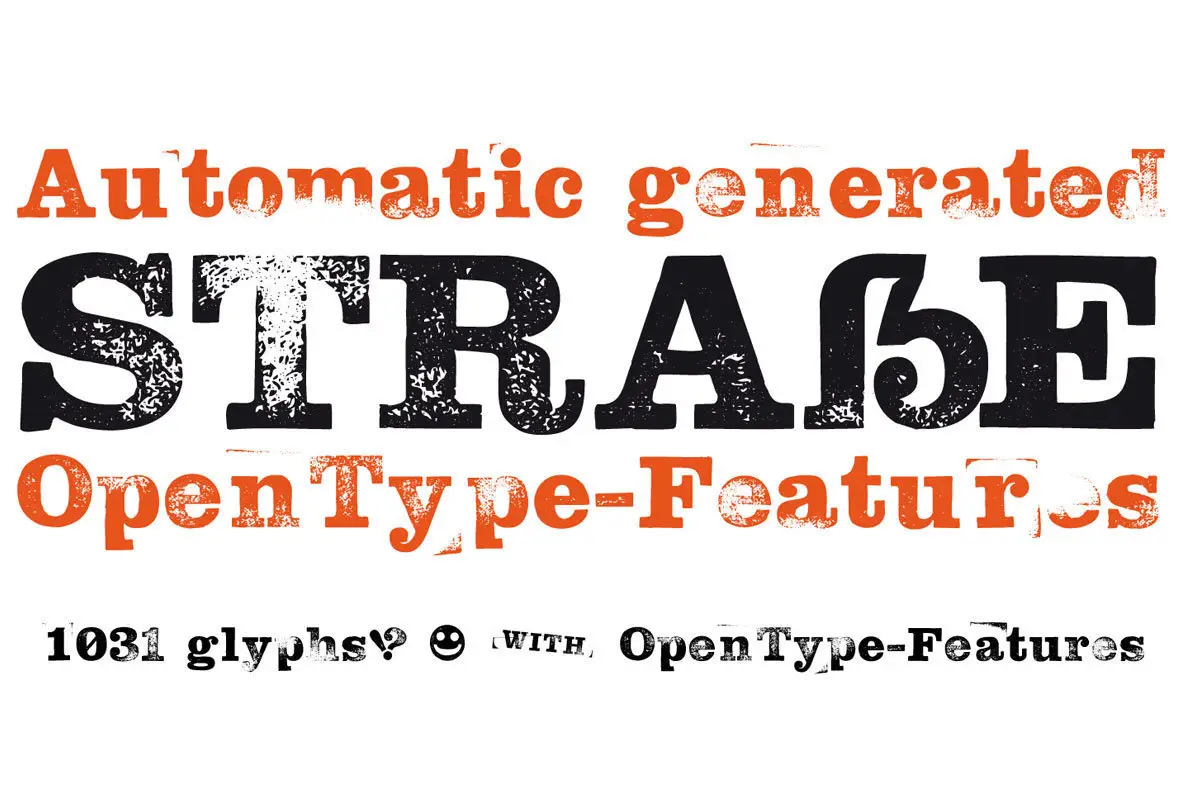 Hand Stamp Slab Serif Rough Font - Fontpath