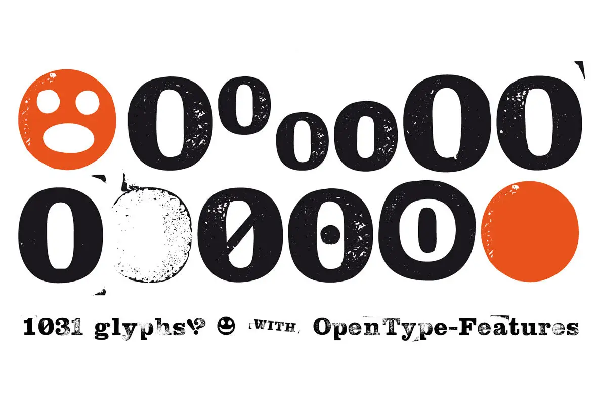 Hand Stamp Slab Serif Rough Font - YouWorkForThem