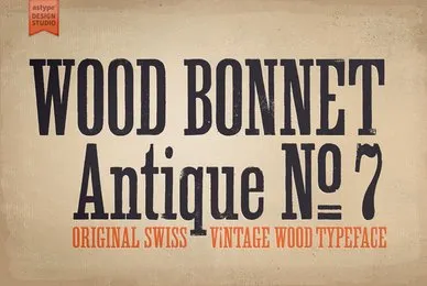Wood Bonnet Antique No7