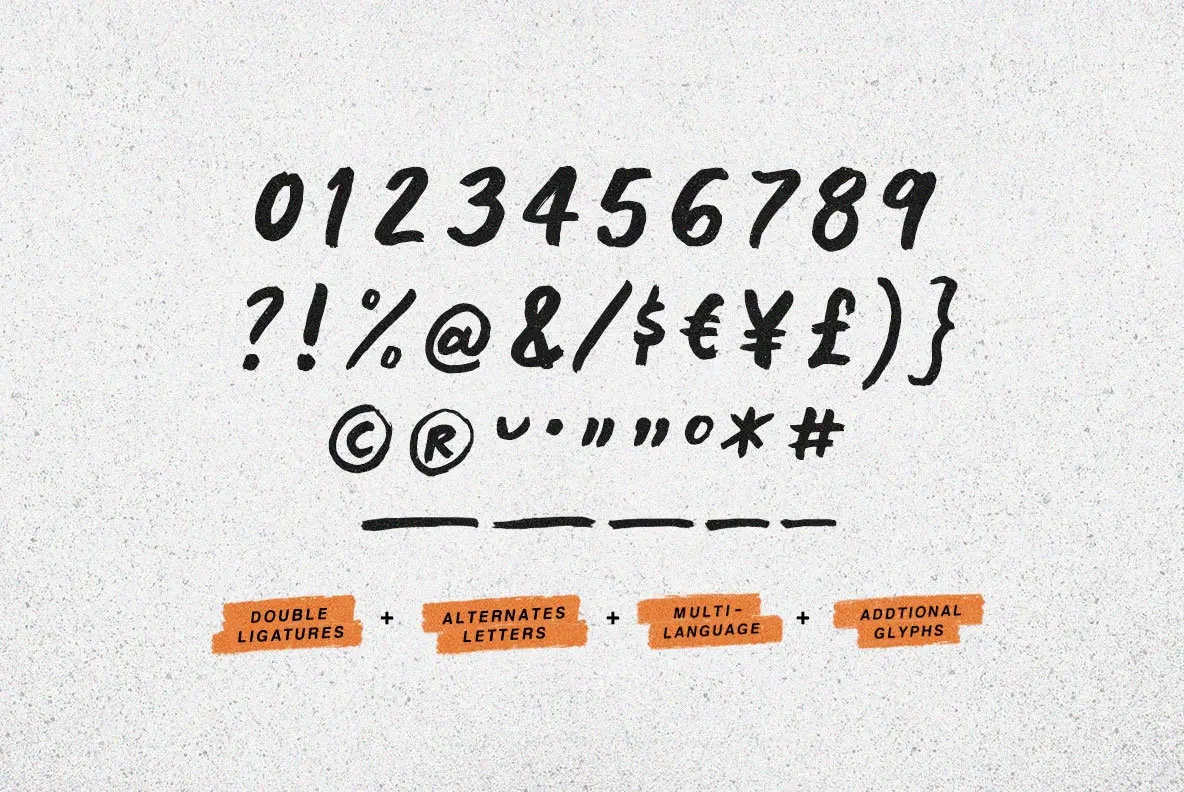 Touch Count Font Touch Base Font - Fontpath