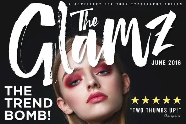 The Glamz Font