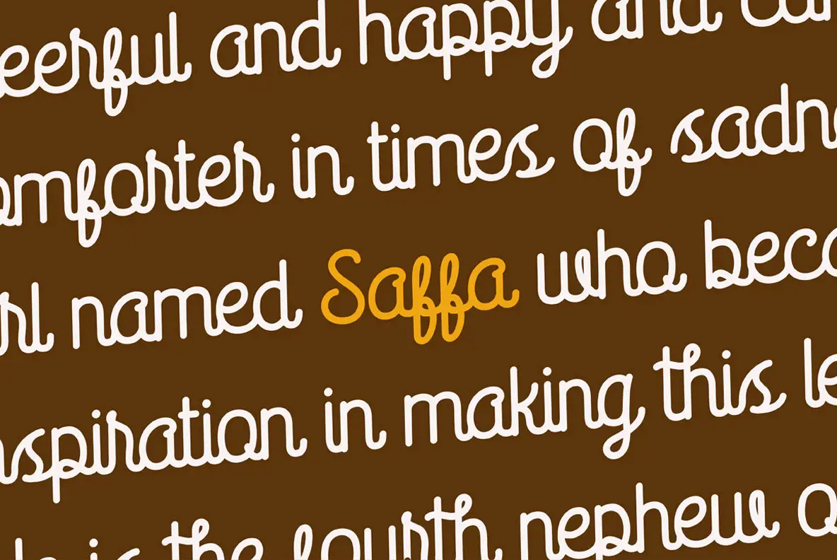 Text Daffa Saffa Script Font - Fontpath