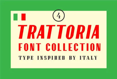 Trattoria Font Collection