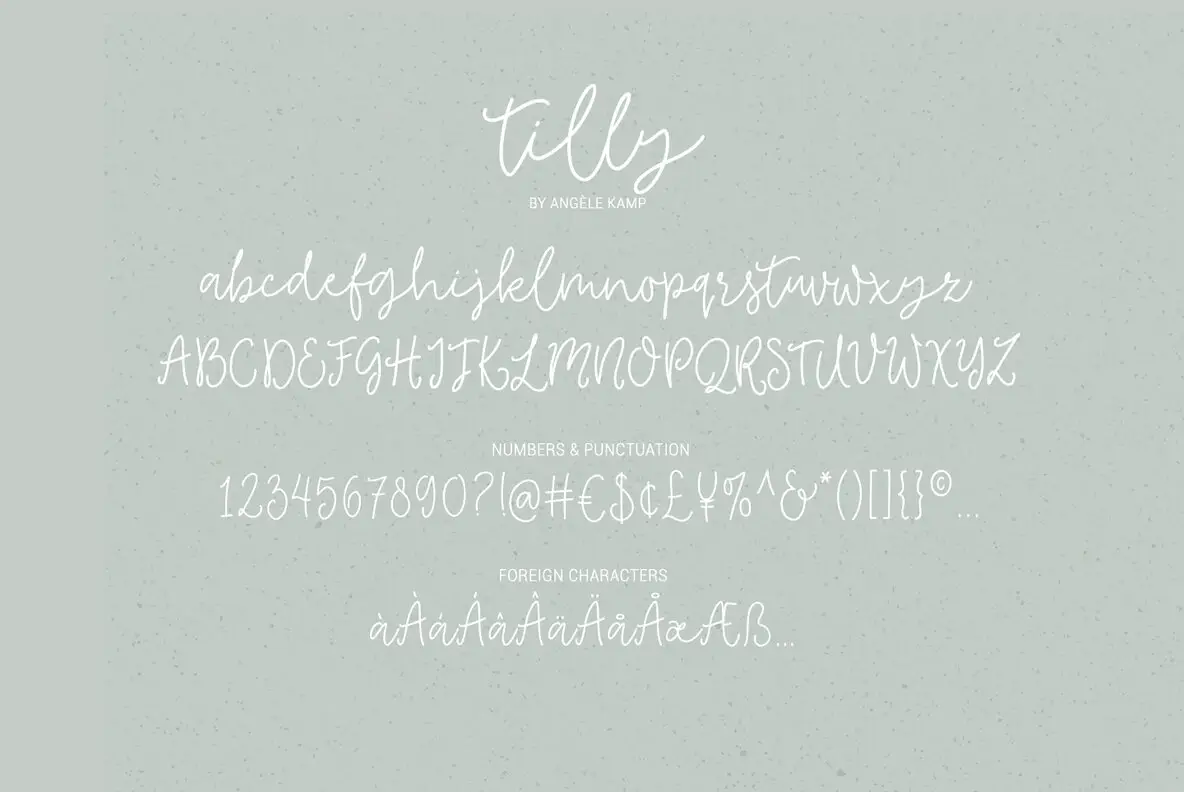 Tilly In Cursive Tilly Font - Fontpath