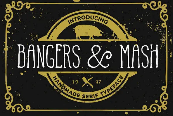 Bangers and Mash Font