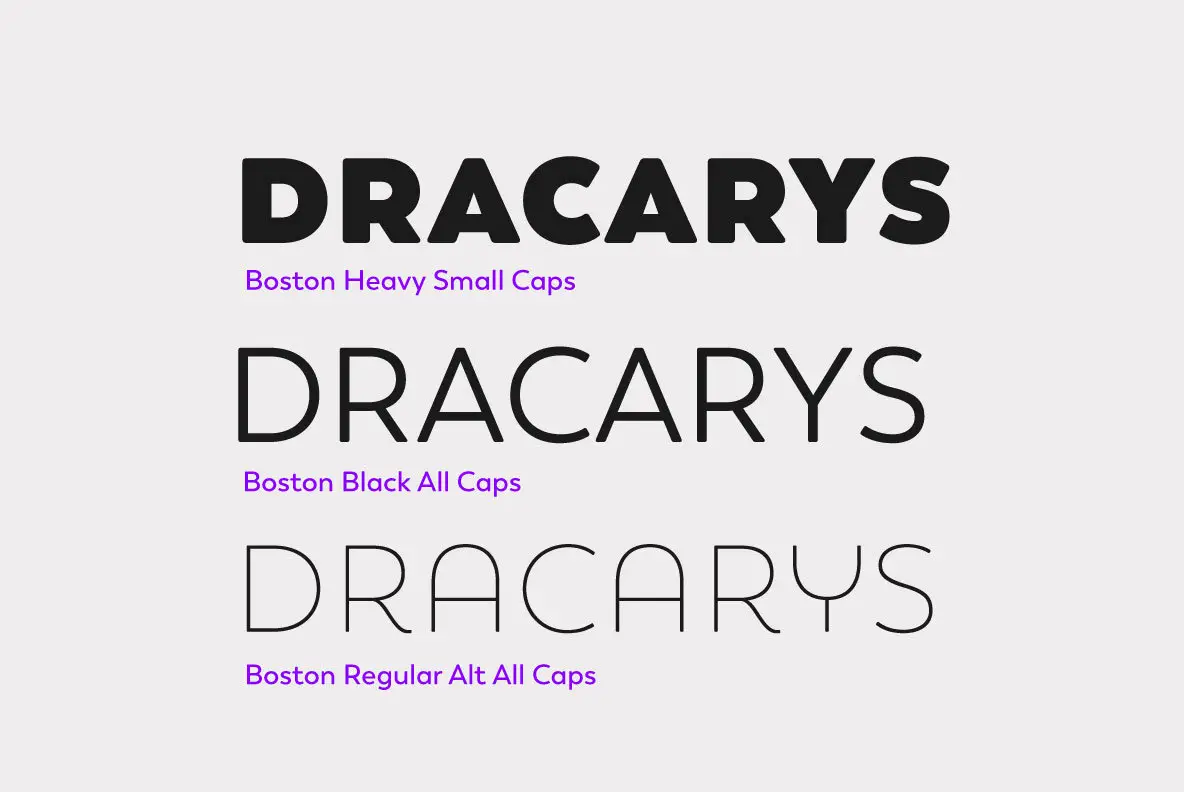 Boston Font - YouWorkForThem