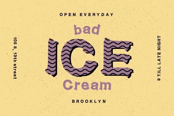 Bad Ice Cream Font