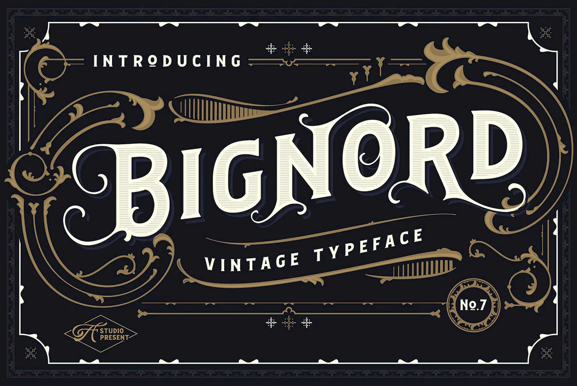 Bignord - Vintage Typeface