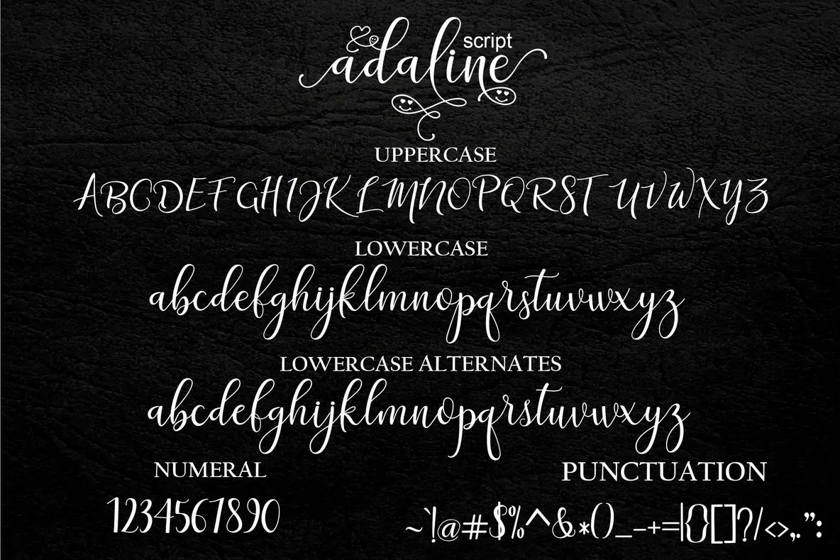 Adaline Script Font - Fontpath