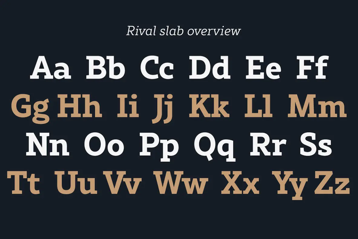 Rival Slab Font YouWorkForThem