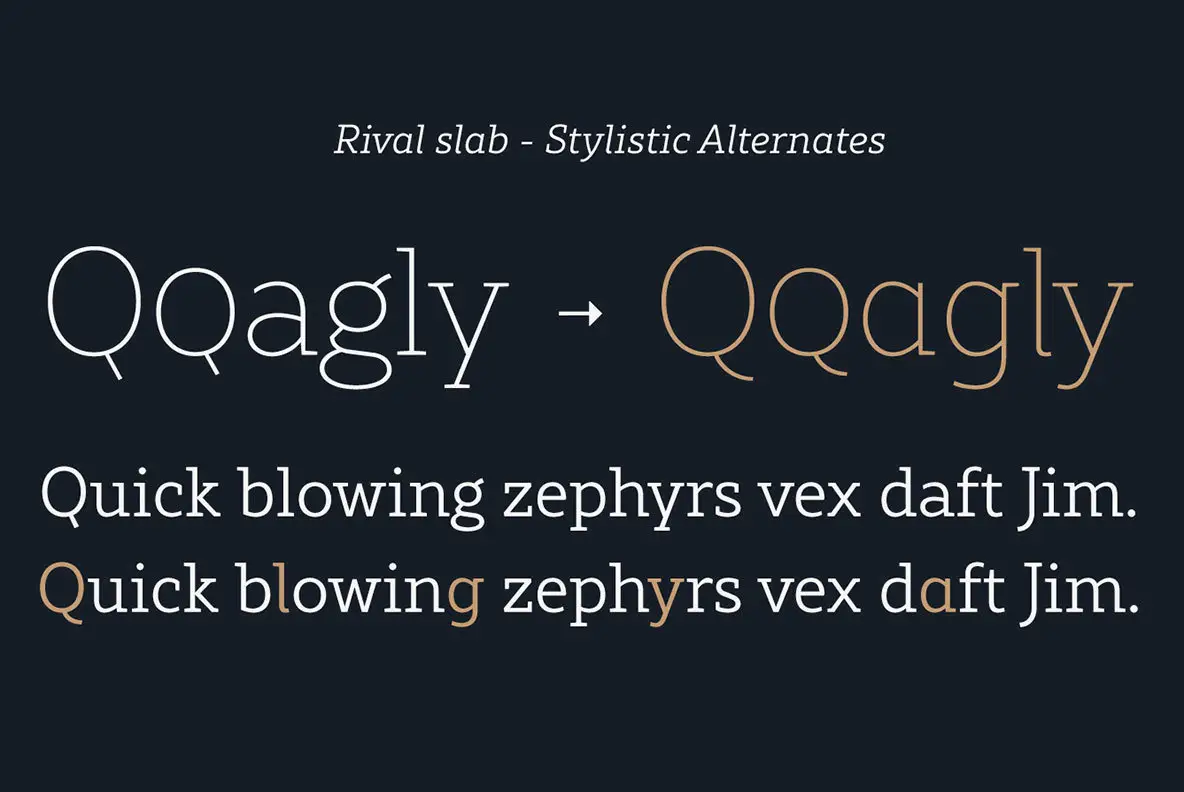 Rival Slab Font YouWorkForThem