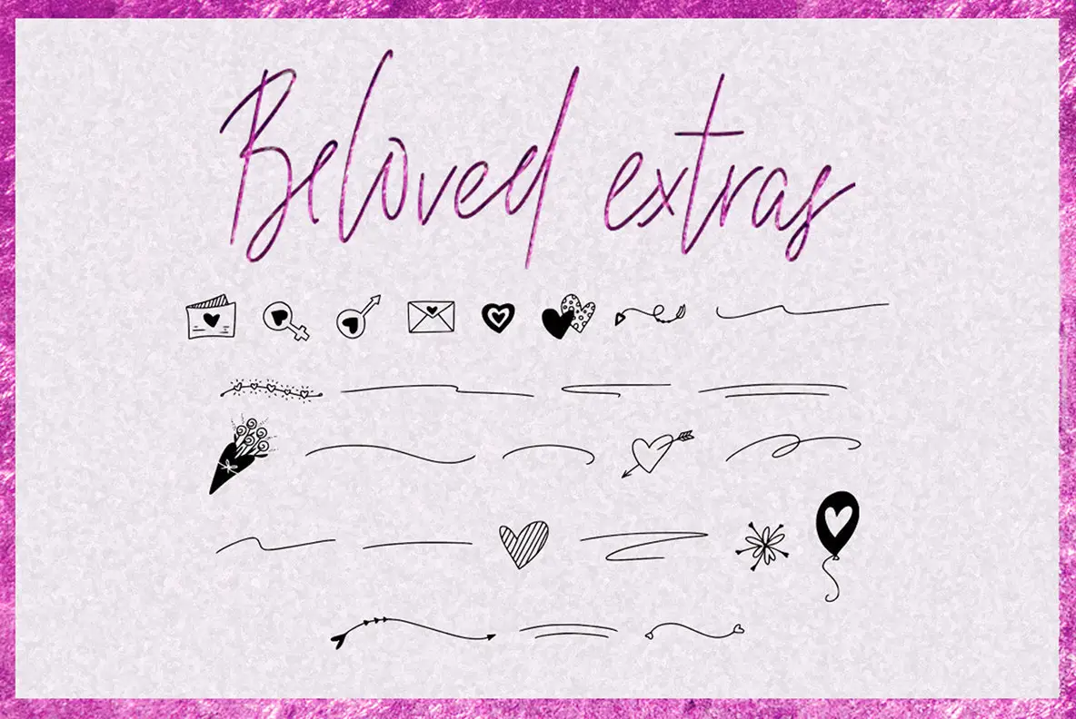 Beloved In Cursive Beloved Font - FontPath