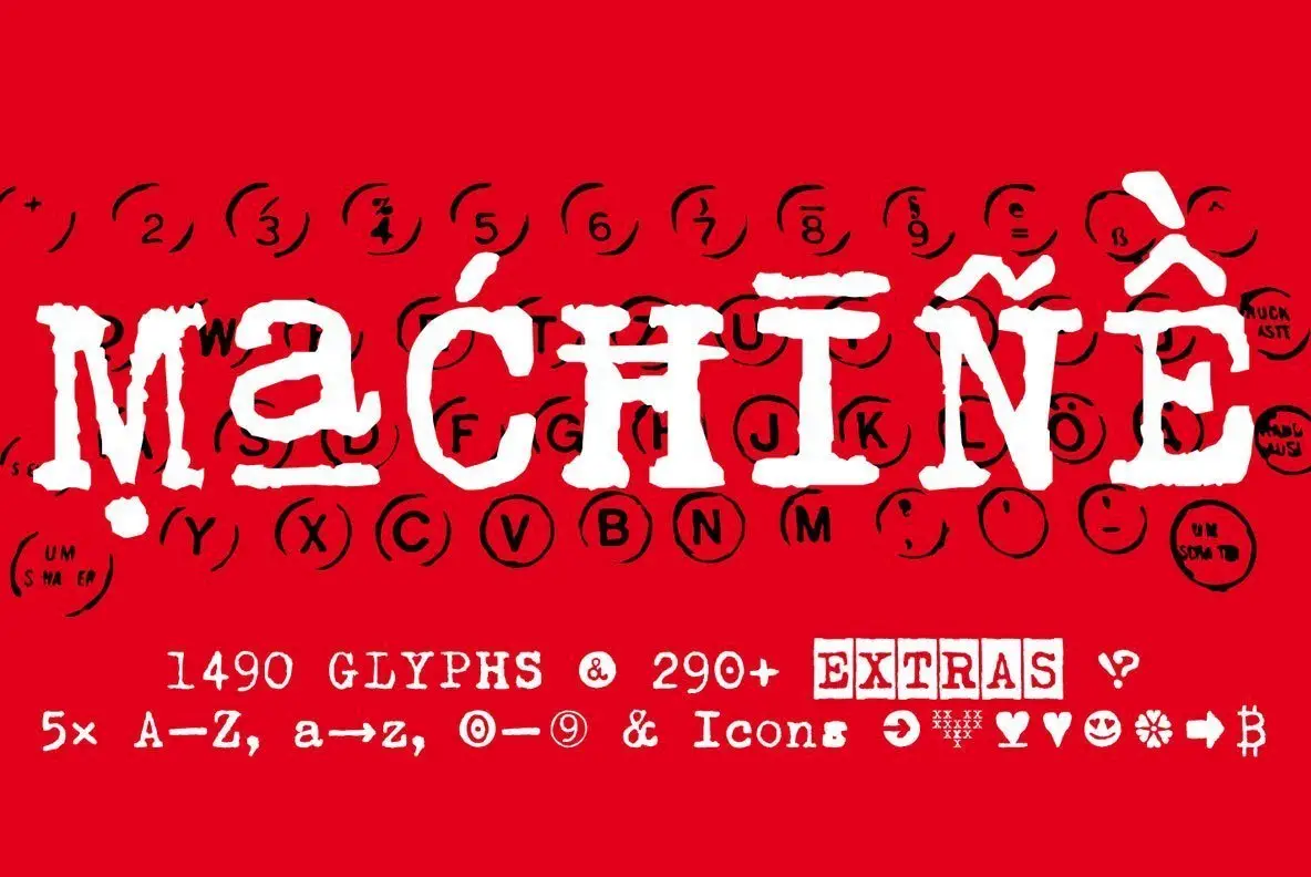 Typewriter 1950 Tech Mono Font YouWorkForThem