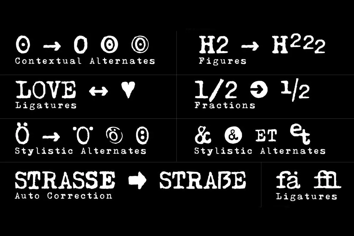 Typewriter 1950 Tech Mono Font YouWorkForThem