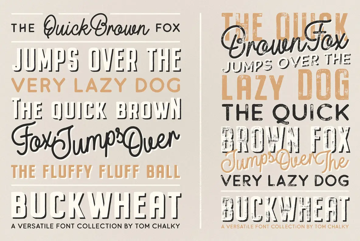 Buckwheat Font Collection - YouWorkForThem