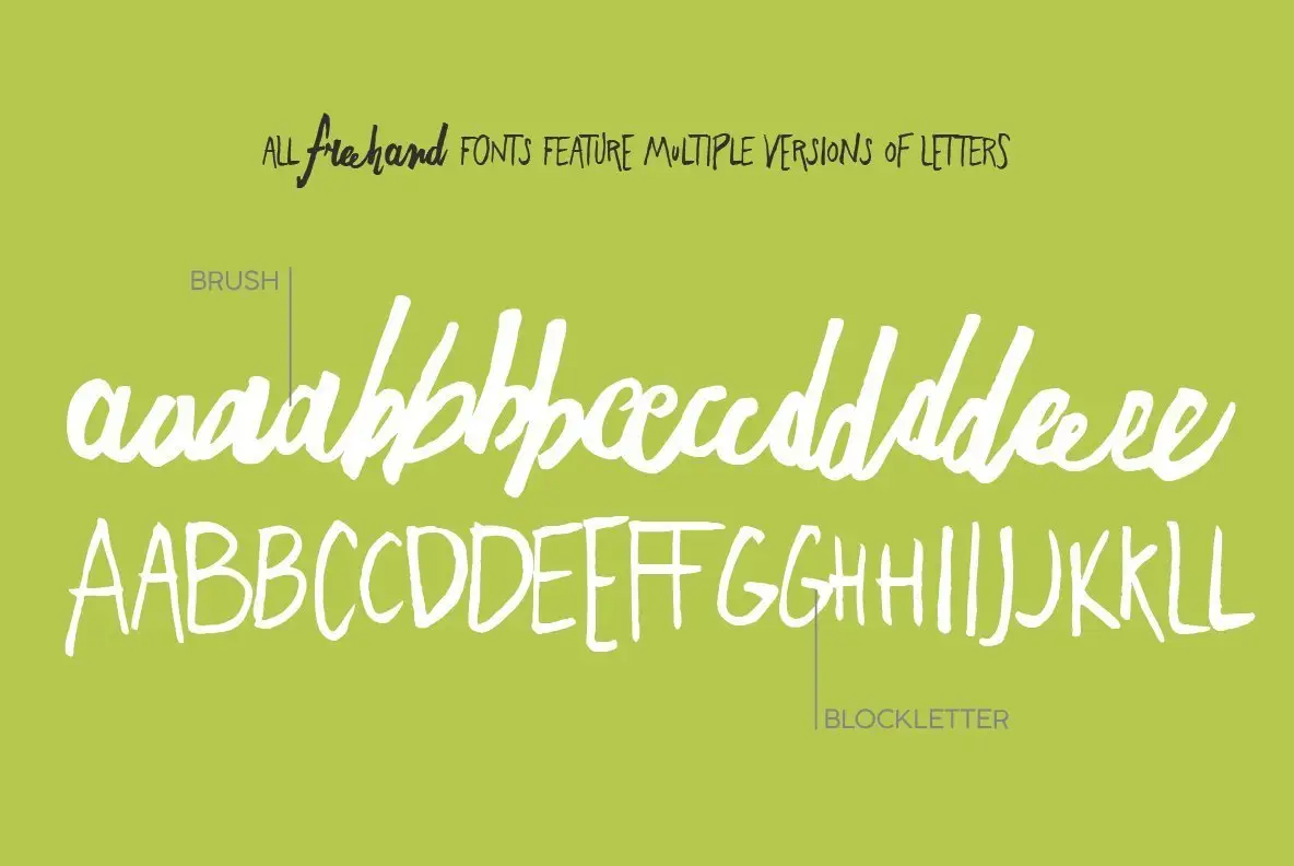 Freehand Brush Font YouWorkForThem