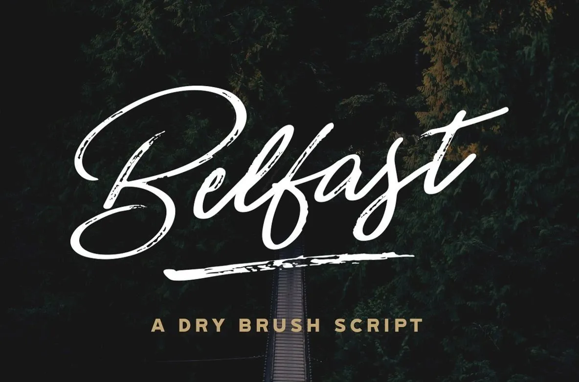 Belfast A Dry Brush Script
