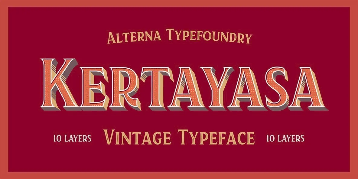 Kertayasa Typeface Font - YouWorkForThem
