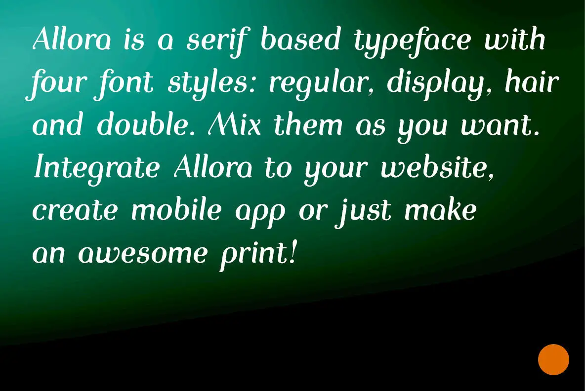 Allora Font YouWorkForThem