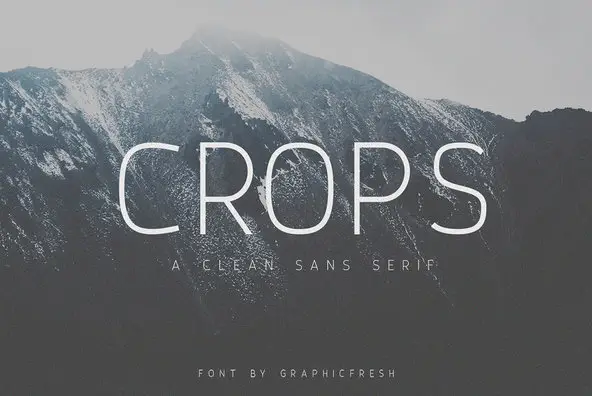 Crops Font