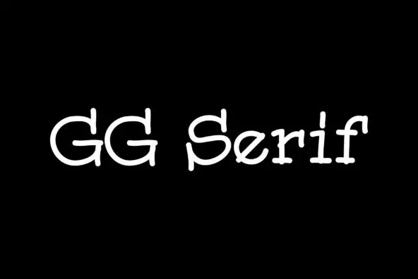 GG Serif Font